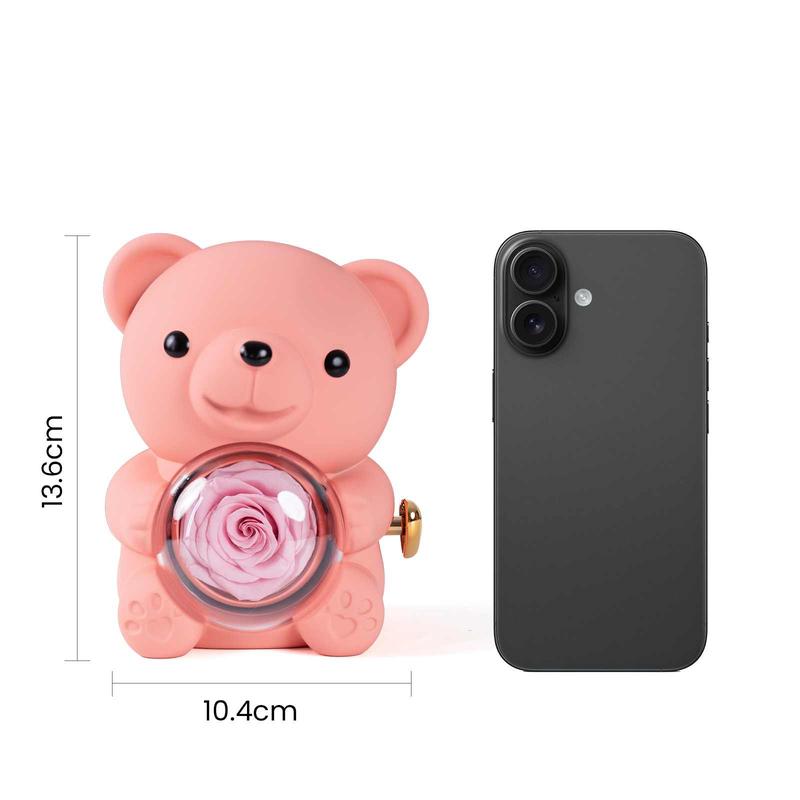 Product Introduction of Forever Rose Teddy Bear Jewelry Box Gifts Couple Gift/Gift for girlfriend/Gift for mom/Gifts for daughter/Birthday/Anniversary/Gift 19