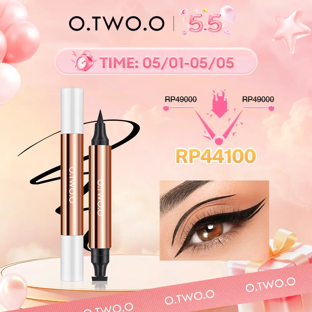 【LIVE】O.TWO.O 2 Miraculous Cat-Eye Stamp Eyeliner Pen Smooth Water Discharge, Quick-drying Molding, Dual-head Design