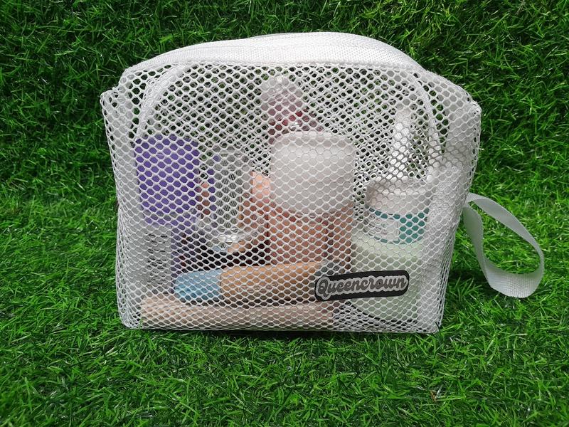 Product Introduction of queencrown17 puch kosmetik tas jaring tas makeup organizer tas sabun 1
