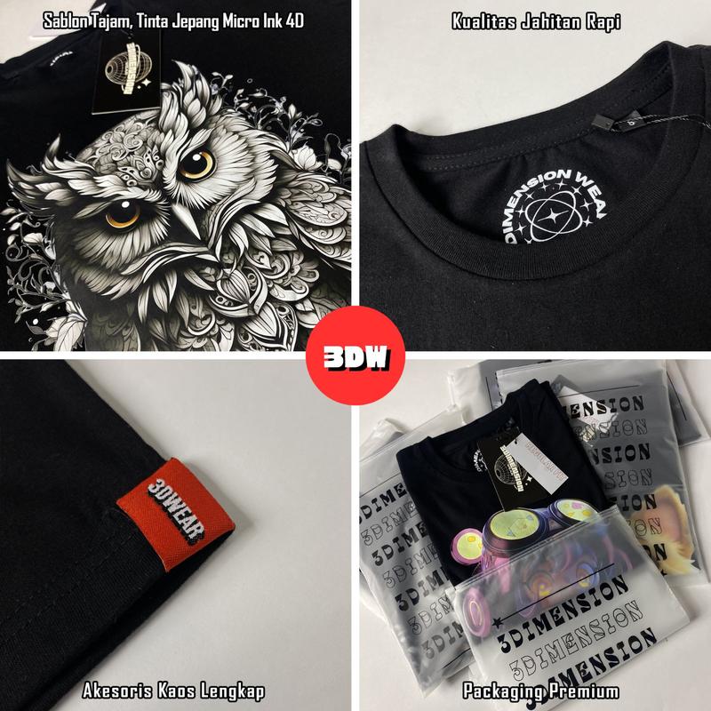 Product Introduction of 3DimensionWear T-Shirt 3D Abstract Art Cat - DT0037 20