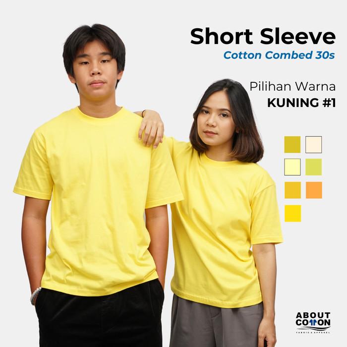 s Short Sleeve 30’S – Pilihan Warna Kuning Lengkap 3