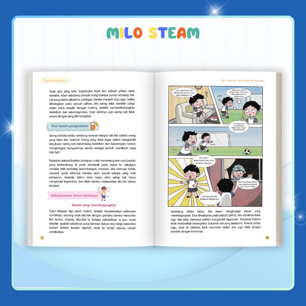 [MiloSteam] Komik Hukum Murphy – 160 Halaman Situasi Psikologis untuk Membantu Anak Memahami & Menanggapi Berbagai Kejadian