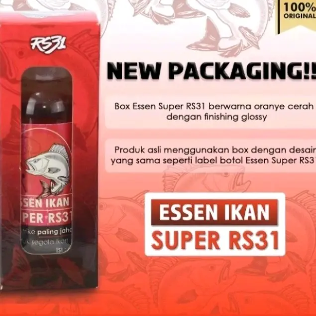 Essen RS31 Super Original Essence Pancing Aroma Amis Gurih 5x Lebih Cepat Strike Untuk Semua Jenis Ikan Umpan 0