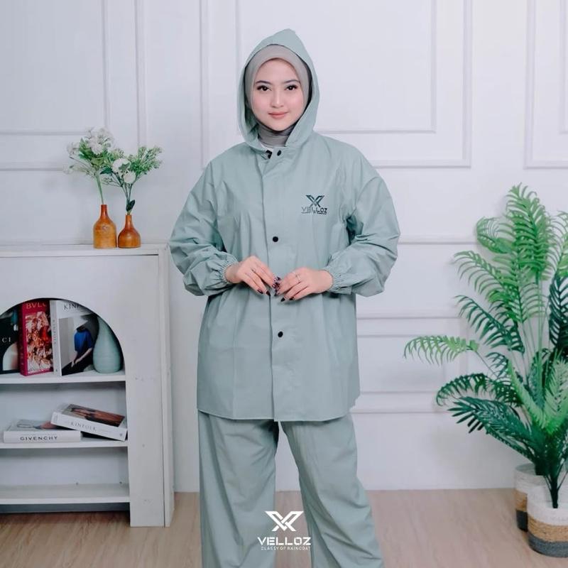 (PAKET HEMAT COUPLE) BELI 2 JAS HUJAN COUPLE Lebih Hemat Terbaik Pria Wanita Bahan Tebal Elastis Anti Rembes 9
