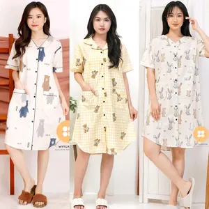 Daster katun jepang premium busui friendly