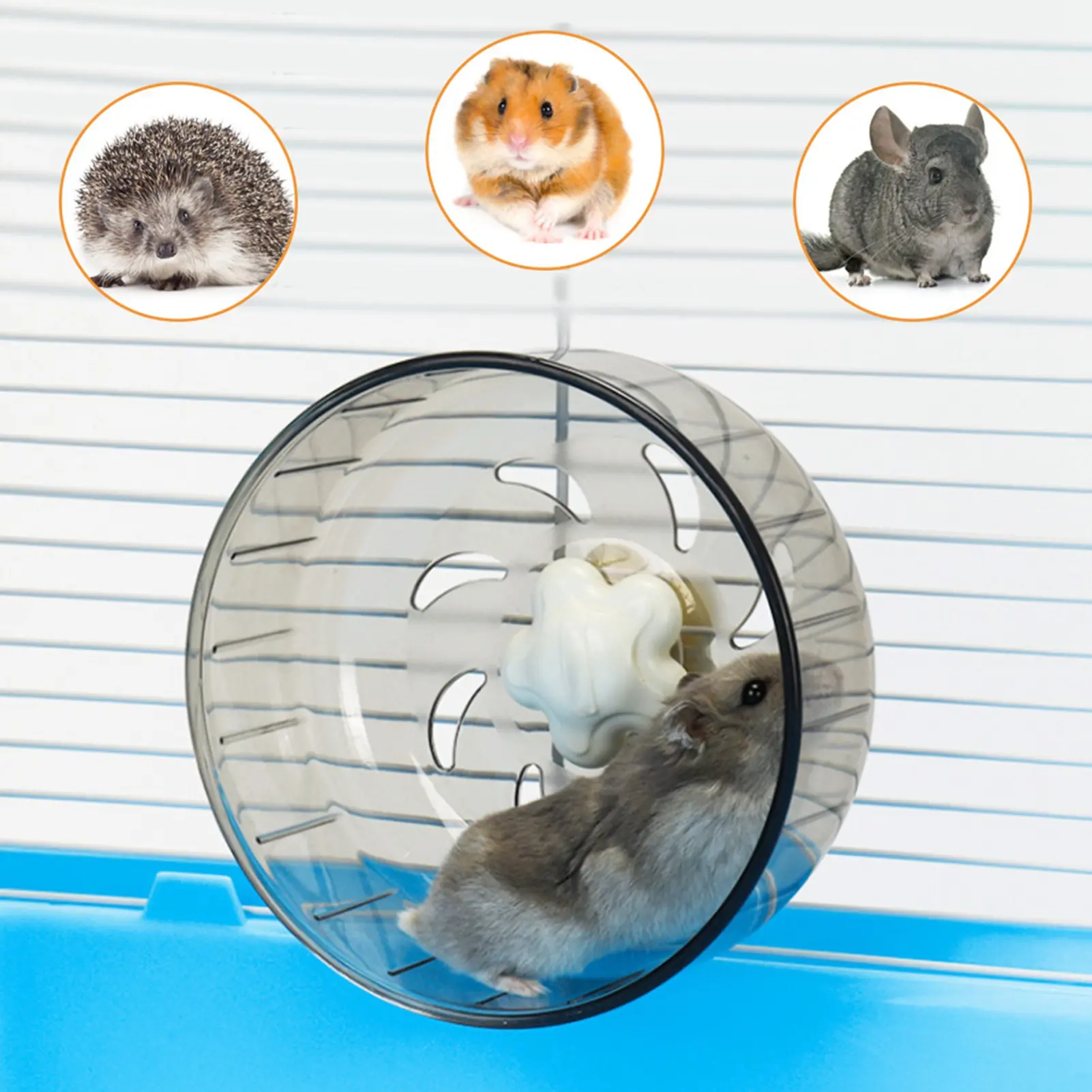 13cm Lovely Hamster Running Exercise Wheel Plastic Small Pet Rat Running Play Hamster Running Treadmill Small Pet Wheel
