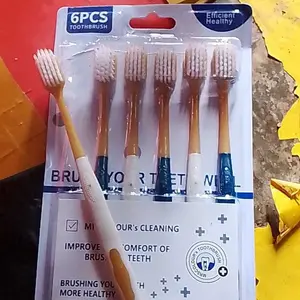 Sikat gigi Dewasa 1 Paket isi 6 pcs Bahan Lembut Toothbrush Double Care Sensitive Gusi