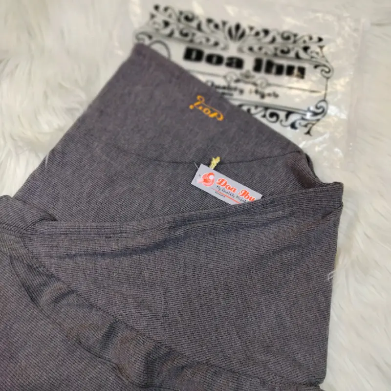NA -  Bergo Malay Rempel Double Knit Size M by Do'a Ibu hijab Nana Alifah Nyaman Muslim 2