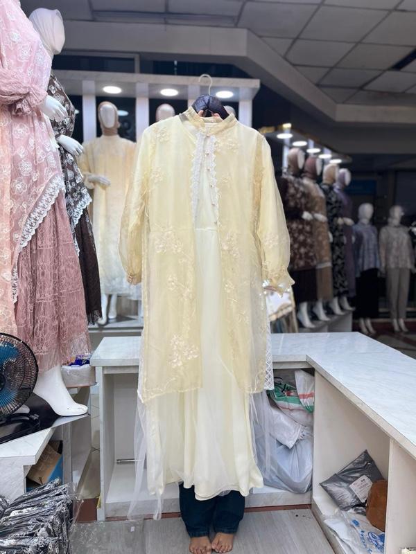 FLASH SALE GAMIS SERIES LEBARAN VIRAL IVORY BUTTER INNER OUTER TERLARIS 2026 Muslim Dress Mewah