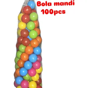 Mainan bola mandi Warna-warni dengan isi 100pcs