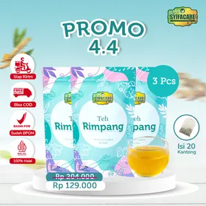 [BPOM] Paket 3 Pcs Teh Rimpang Syifacare - Minuman Instan Herbal Tea Rempah Jahe Kunyit Lengkuas Sereh - HALAL MUI