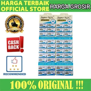 Silet cukur super-max platinum 1papan 40kotak (200 blades) Razor Kumis