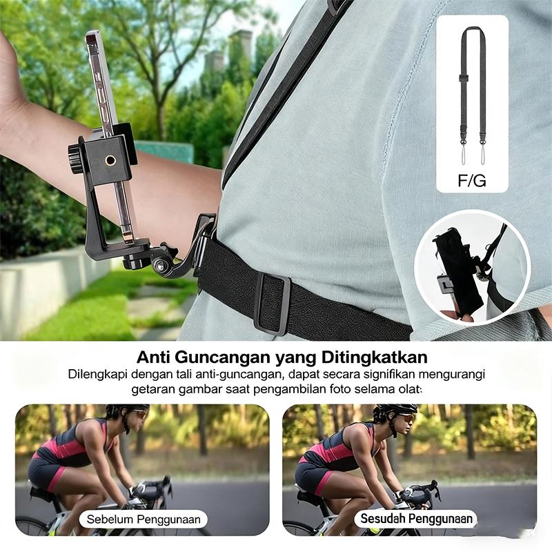 5PCS / 7PCS Set Tali Dada / Chest Strap Universal Dudukan HP Kamera Action yang Aman dan Anti-Getar Perlengkapan Vlog Lengkap 5PCS / 7PCS Set Tali Dada / Chest Strap Universal Dudukan HP Kamera Action yang Aman dan Anti-Getar Perlengkapan Vlog Lengkap