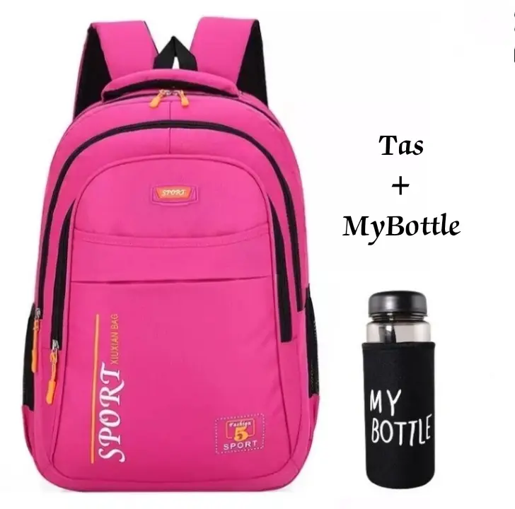Tas Polos/ Tas Ransel Sekolah Anak SD, SMP, SMA/ Tas Laptop Sekolah/ Tas Anak Cowok Cewek/ Tas Ransel Laptop/ Tas Sekolah Anak Laki Laki Dan Perempuan/ Tas Sekolah Polos Fashion 1