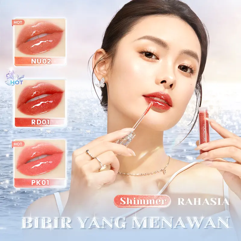 [Clearance Sale] Focallure 3PCS Lip Gloss Set 1