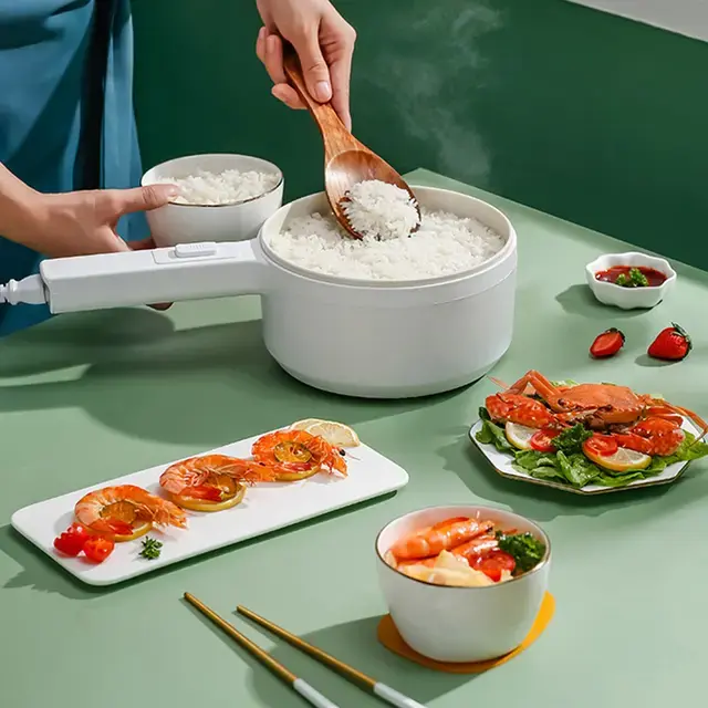Panci Listrik Serbagunga - Panci Listrik Multifungsi 1,8 L Free buble wrap