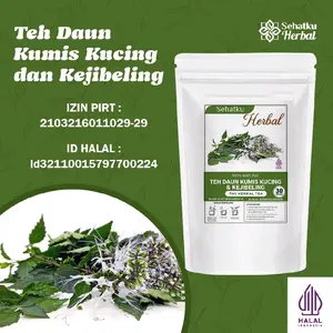 Sehatkuherbal Teh  Daun Kumis Kucing dan Daun Kejibeling isi 30 Tea bag Herbal