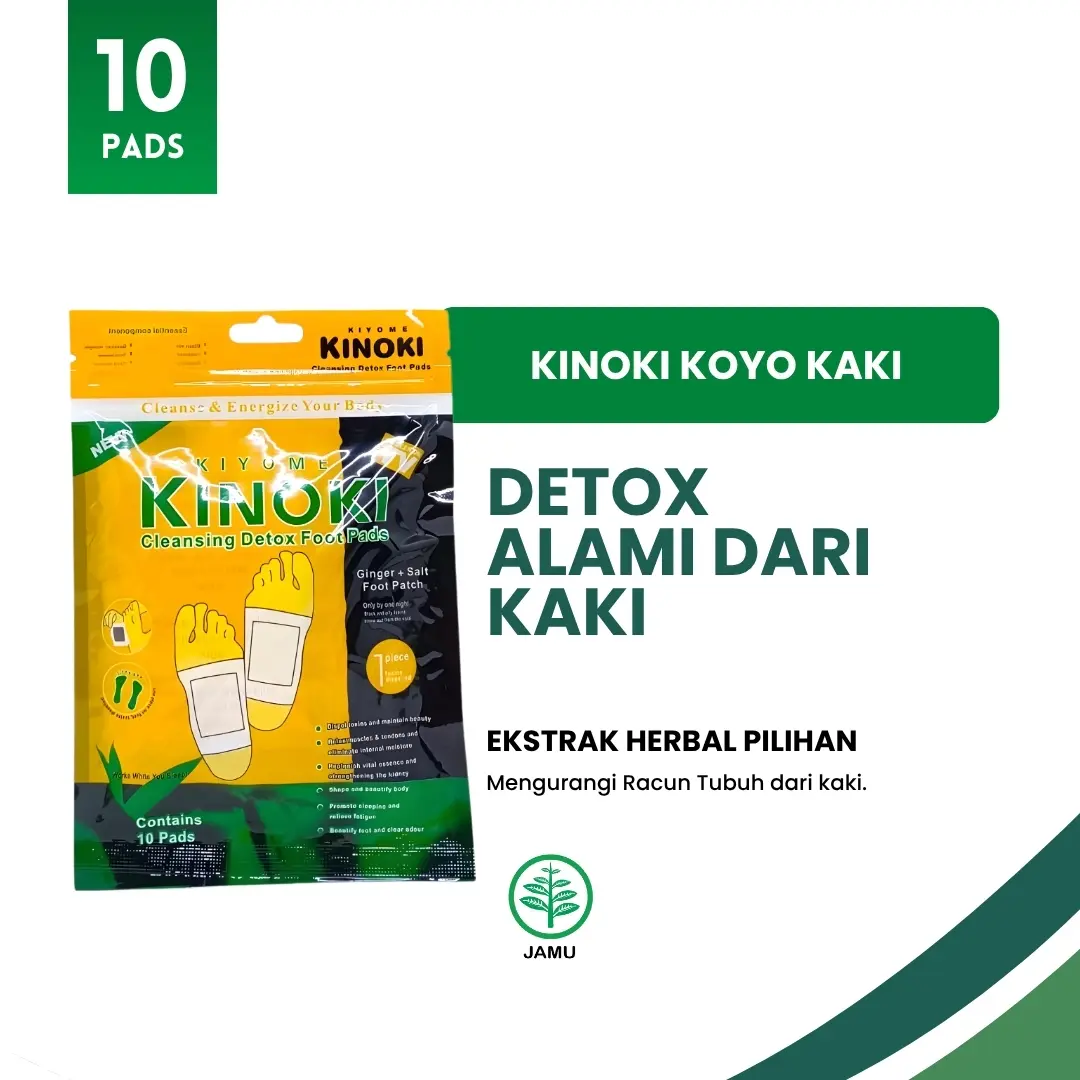 KINOKI GOLD - Koyo Detox Kaki Penyerap Racun Ditubuh 1box Isi 10pcs