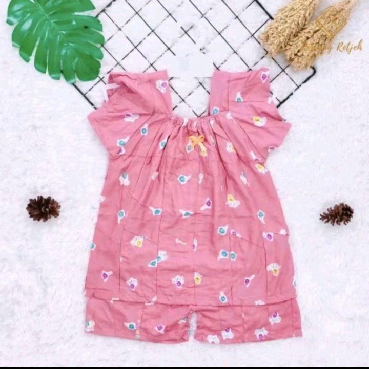 OBRAL 3 PCS ONE SET ANAK UMUR 1-3 TAHUN RAYON VISCOSE // SETELAN ANAK TERLARIS RANDOM 0