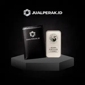 Perth Mint 999,9% Perak Batangan 31.1 G Gram [Edisi Ular] / Perth Mint 999,9% Silver Bar 1 OZ Ounce [Snake Edition]