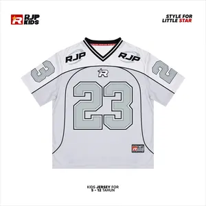 RJPKIDS Jersey Anak Casual Number 23 Rugby Oversize Vintage Streatwear Dryfit Brazil/Milano Bahan Nyaman Olahraga Outdoor Sport