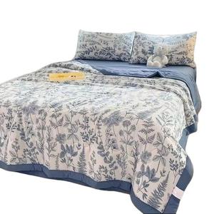 Sejuk Musim Panas Model Terbaharu 2025 Cotton King Design Christmas Hadiah Bantal Selimut Kitty Hello Cute set bedsheet Bedding Blankets Kapas Soft