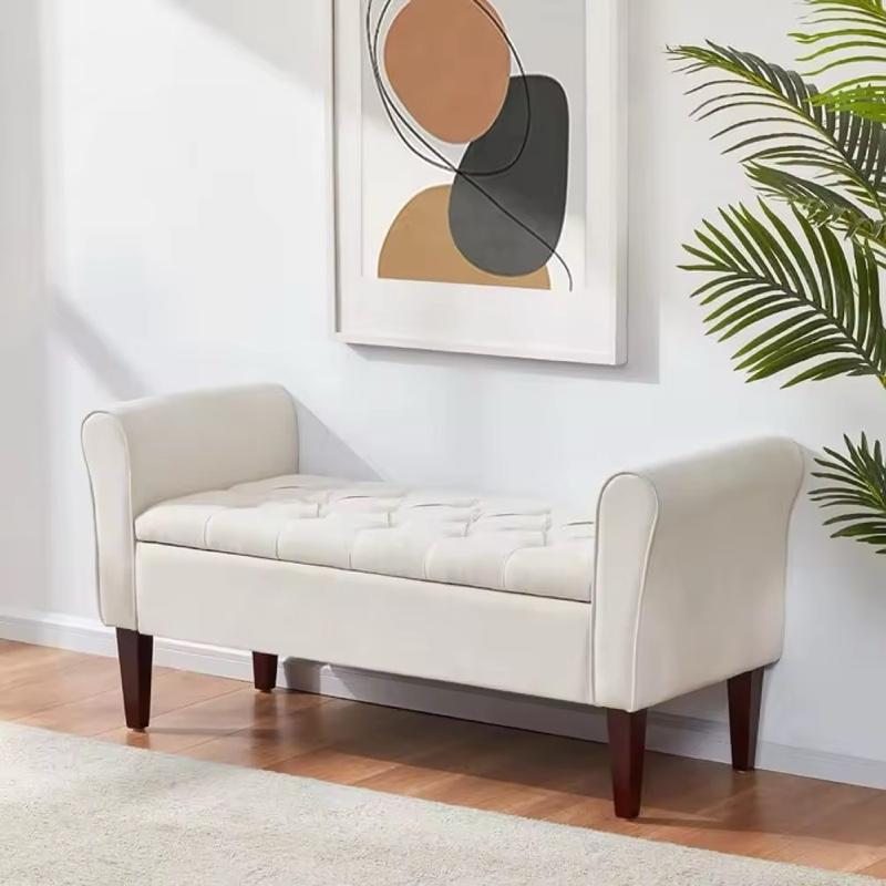 SOVIA- sofa multifungsi sofa penyimpanan sofa ruang tidur sofa kaki kayu sofa cantik sofa murah 1