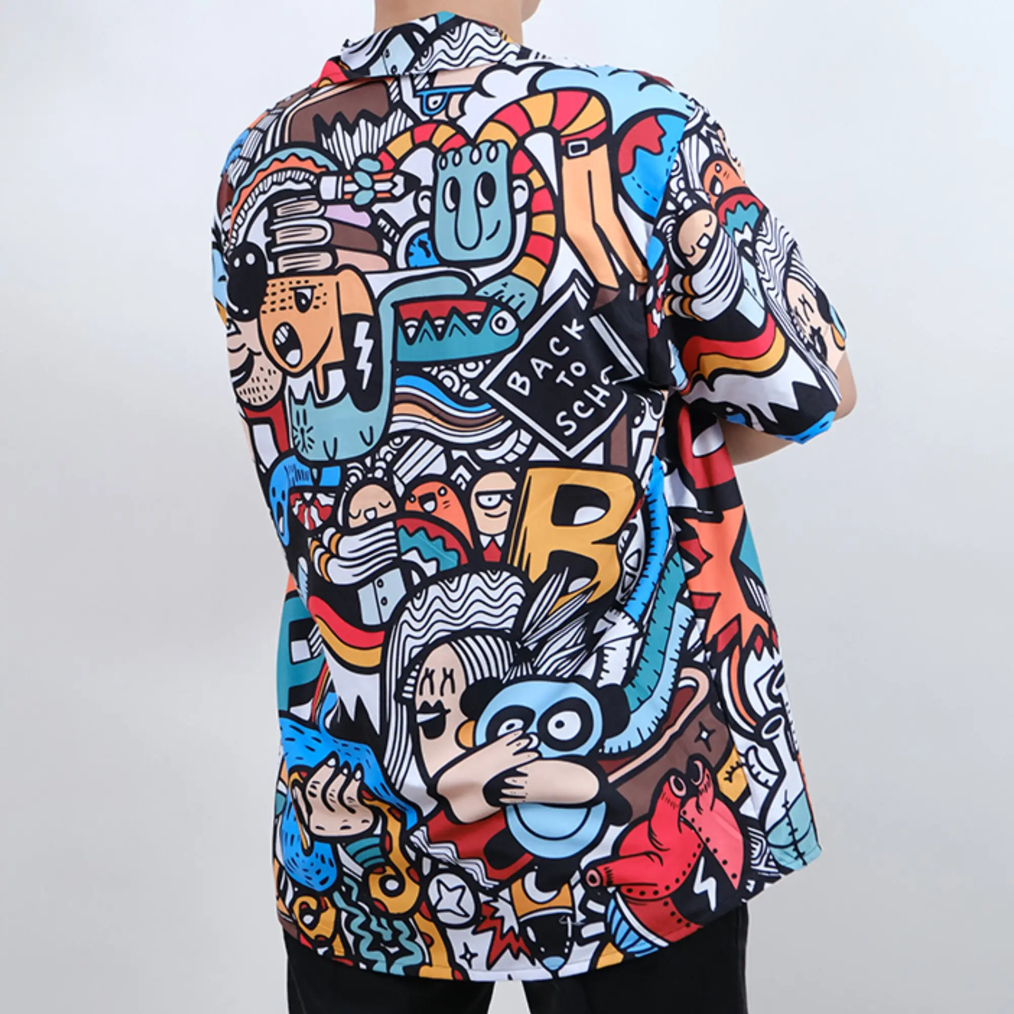 Baju KEMEJA KEKINIAN PRIA WANITA DOWEAR BACK TO SCHOOL 007 Printing