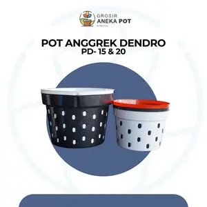 Pot Anggrek Dendro PD 15 & 20 Plastik Tebal Tanaman Hias & Bunga