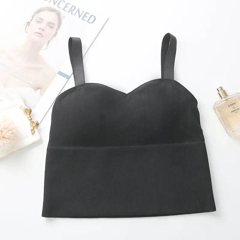 VFS BR422 TankTop BH Wanita atasan cewek Bra Spandex Crop Singlet Dewasa Rompi Panjang Sport Basic Santai 6