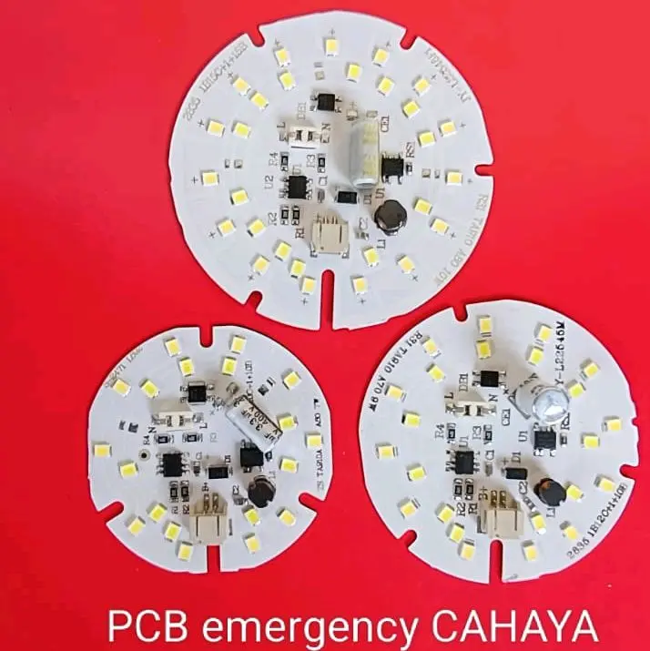 PCB LED EMERGENCY AC DC CAHAYA 7W/9W/10W PREMIUM SUPER TERANG