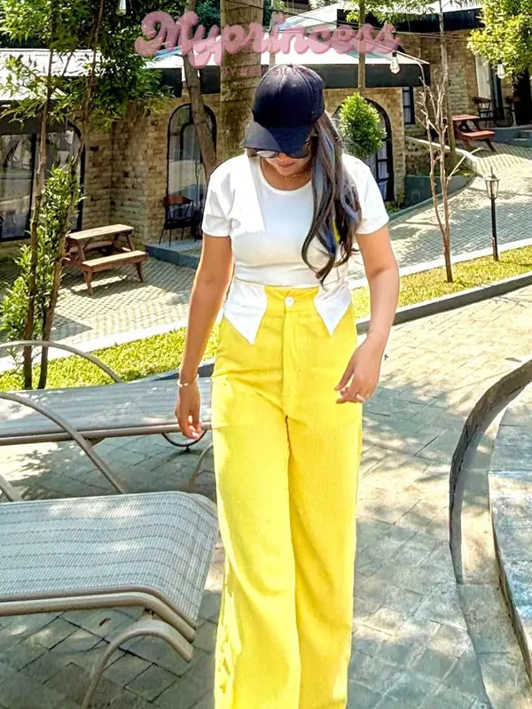 CELINNE SET | Setelan Wanita Oneset Corduroy Katun Premium - Setelan Wanita Kekinian Korean Style Terbaru Shirt Pants Baju Celana Croduroy Knit By Myprincess 3