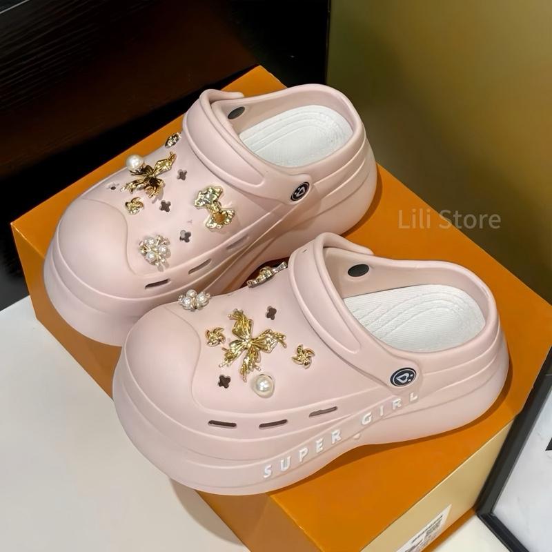 Tăng 1 size Dép sục nữ Supper Girl đế cao 9cm chất liệu Eva êm mềm C.cap tôn dáng thời trang hiện đại thiết kế thời trang cho mọi vóc dáng