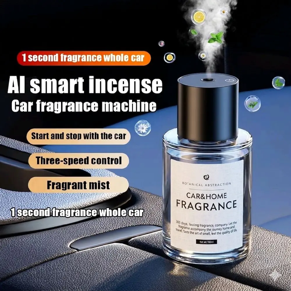 CHEZAIXIANGXUN Pengharum Mobil Auto AI Sensing Diffuser 300mAh 160ml CAS-06 dengan Kontrol Kecepatan Tiga Tingkat dan Mist Aroma