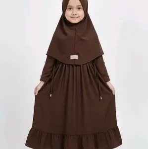 Nayya - Gamis anak perempuan abaya serut batwing usia 0 12 tahun / gamis bayi perempuan abaya serut / gamis abaya serut jersey premium