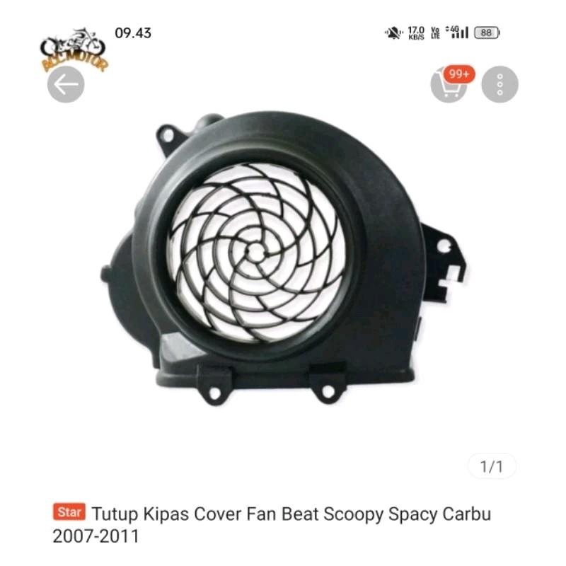 Tutup cover kipas set Spiner Spinner Putar Motif bintang full Vespa Beat Fi Street Scoopy Mio Vario Mio M3 Mio Soul GT Motor Motorcycle 3