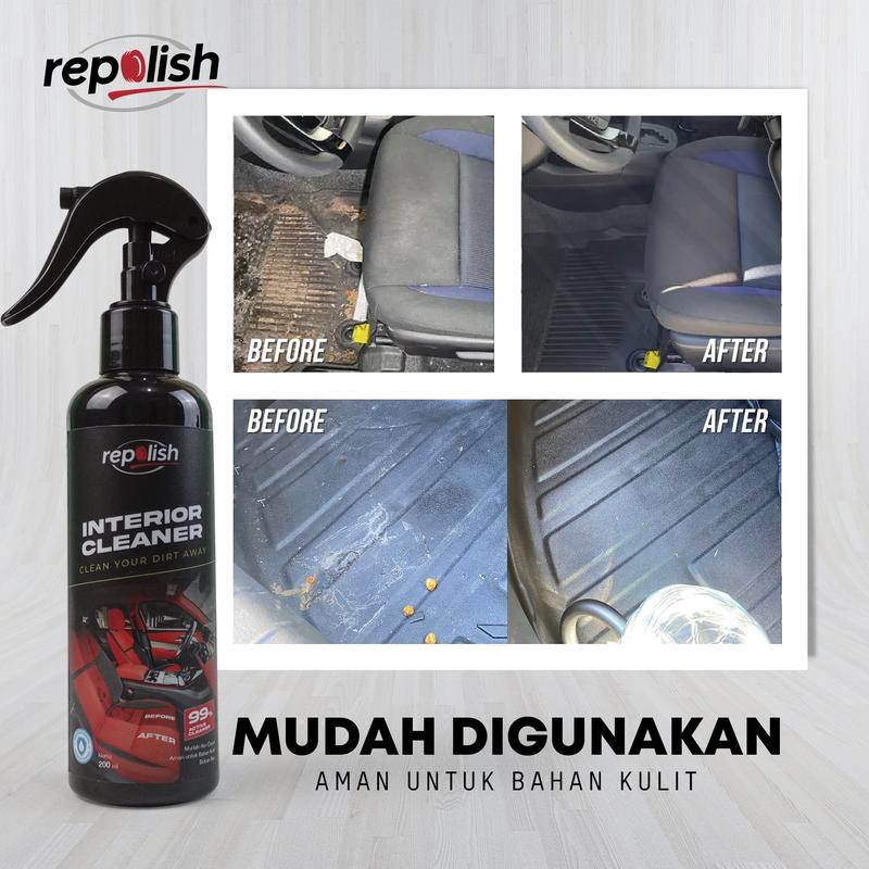 Paket LuDO (Luar Dalam Oke) - Rubbing Compound + Interior Cleaner Free Spons + Sarung tangan + Lap Microfiber 3