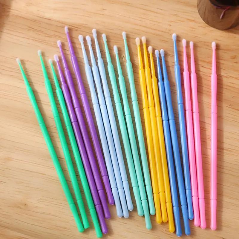 100pcs / gói có thể uốn cong micro bàn chải microbrush dùng lần applicators…