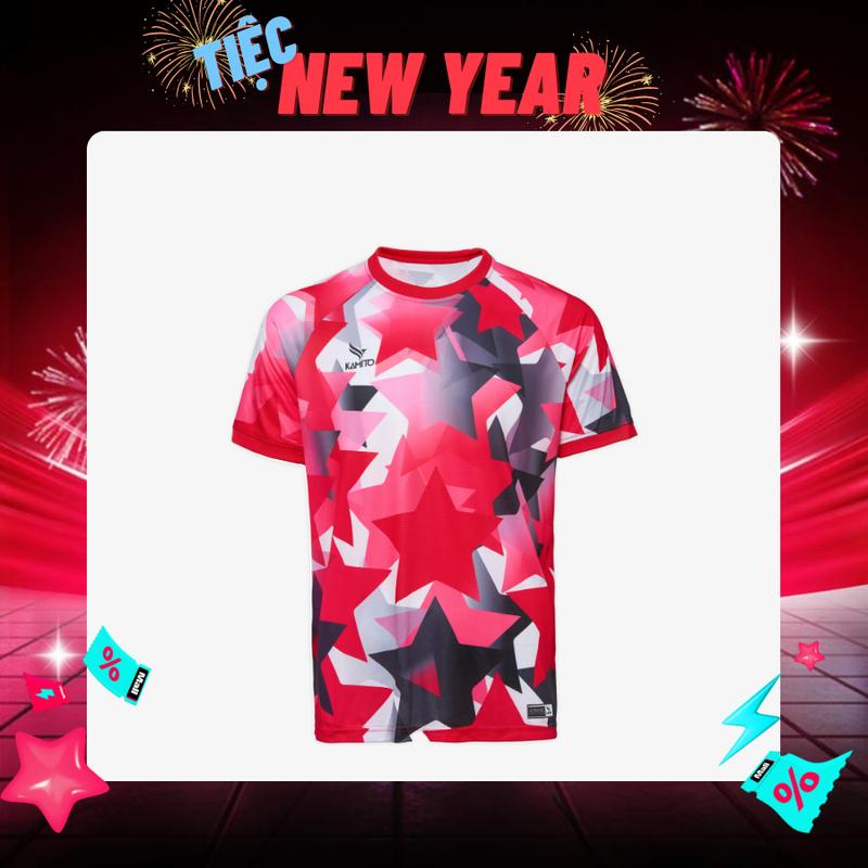  Áo Pickleball Kamito Prematch 03 Áo Nam Cao Cấp Áo Thể Thao Kamito Nam Họa Tiết Ngôi Sao 5 Cánh Chất Liệu Mát Mẻ Hút Ẩm Tốt Form Tôn Dáng 