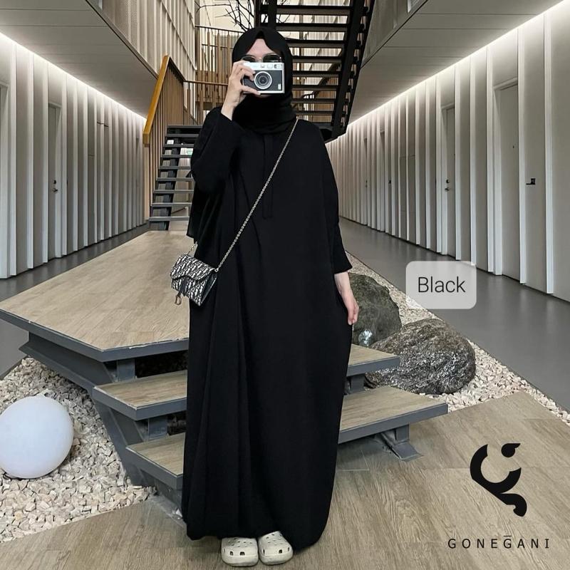 Batwing Dress Non Busui Original Gonegani Muslim Nyaman Gamis Dewasa 2