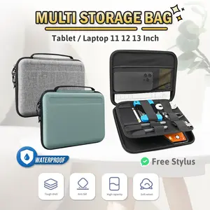 Sleeve Military For All Tablet Hard Case Folio Organize Bag Hardshell Tas For IPad Air Pro Samsung Tab Huawei MatePad Xiaomi Redmi Pad Cover Sleeve Laptop Macbook 11 12 13 Inch