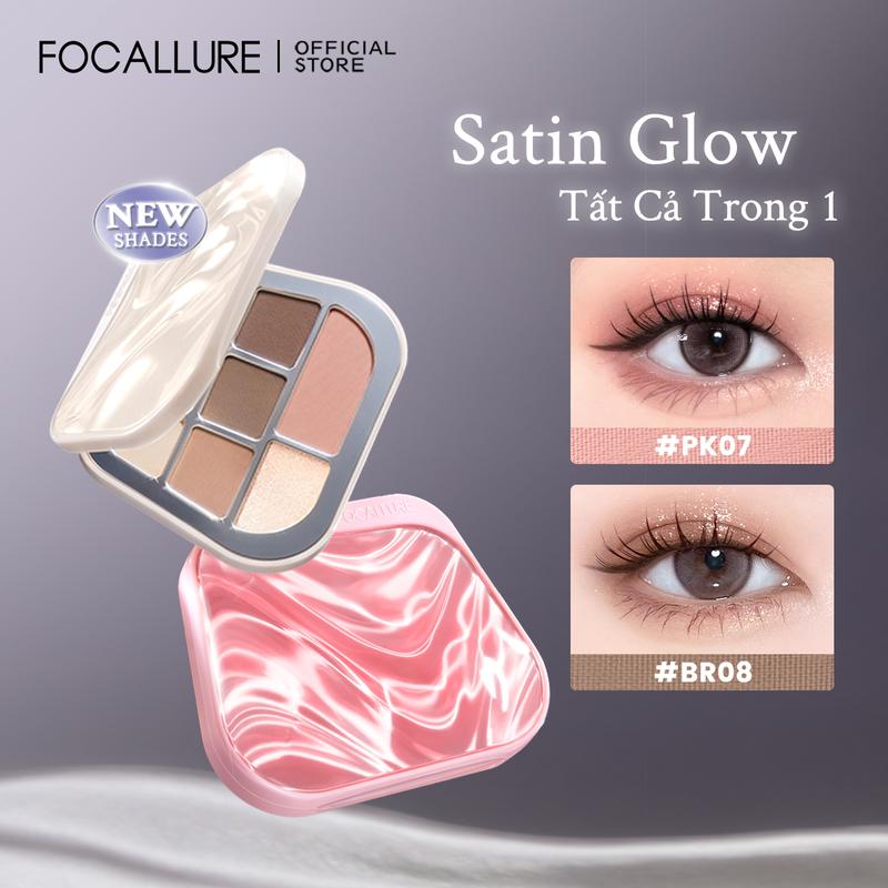  【LIVE Bảng Phấn Mắt FOCALLURE Sắc Tố Cao Dễ Pha Trộn Lâu Trôi Không Dính Dưỡng Ẩm Không Kem 