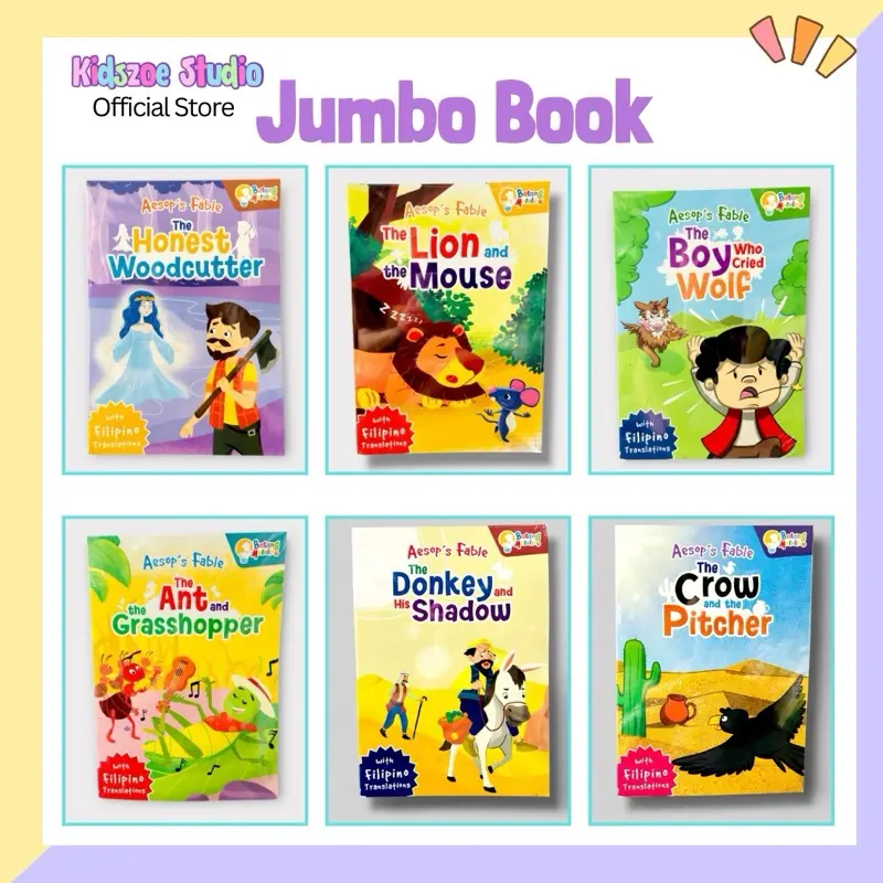 Jumbo story big book english and Tagalog translation story book kindergarten school story telling or bedtime store
