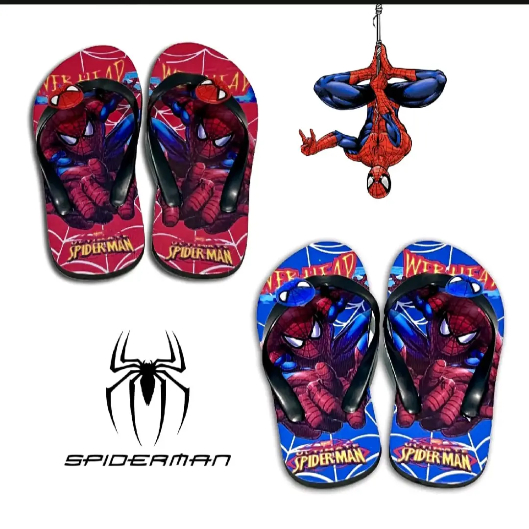 Sandal Anak Laki-Laki Karakter Spiderman panjang  Kaki 26,35 Terbaru 2024 Fashion