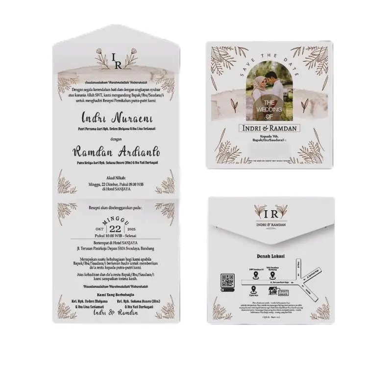 UNDANGAN PERNIKAHAN 100 PCS