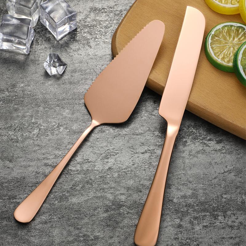 Product Introduction of 2pcs/set Stainless Steel Cake Cutter Pizza Shovel Set 35