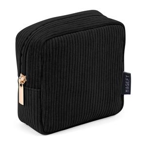 Bolsa de maquillaje portátil, 1 unidad de mini bolsa de viaje para cosméticos, neceser, bolsa con cierre para mujeres, hombres, regalo de cumpleaños, regalo de aniversario