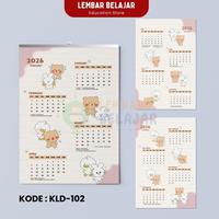 Gambar LEMBAR BELAJAR Kalender Dinding Klem Aesthetic 2026 Ukuran A3+ - KLD-101 dari Lembar Belajar Kab. Purworejo 4 Tokopedia