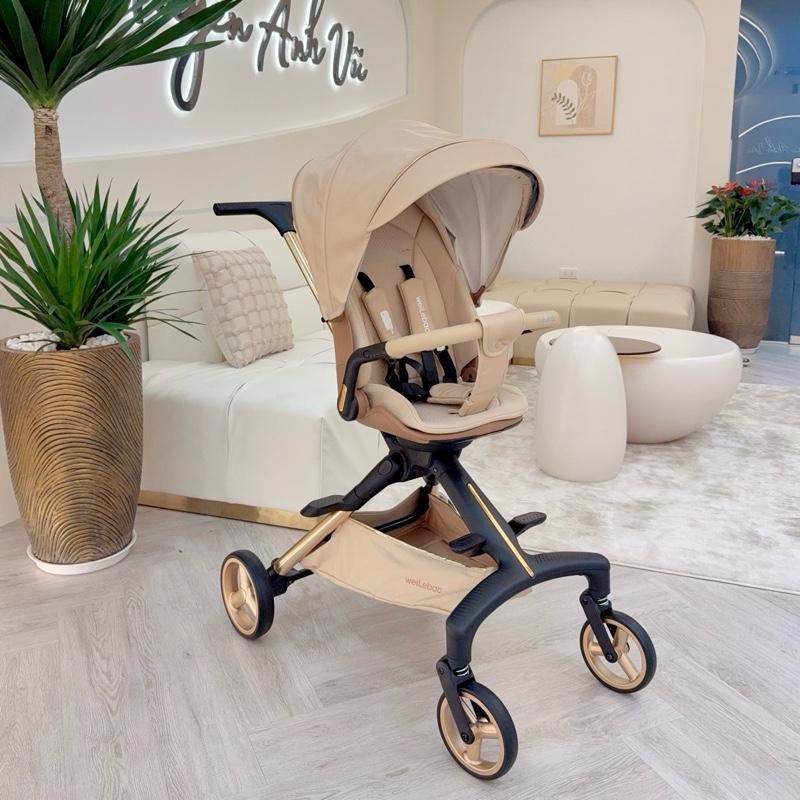    DEAL TỐT CHÍNH HÃNG    Xe đẩy cao cấp Weilebao 936 cho bé từ sơ sinh 2 chiều 3 tư thế . Giảm xóc cực êm . 
