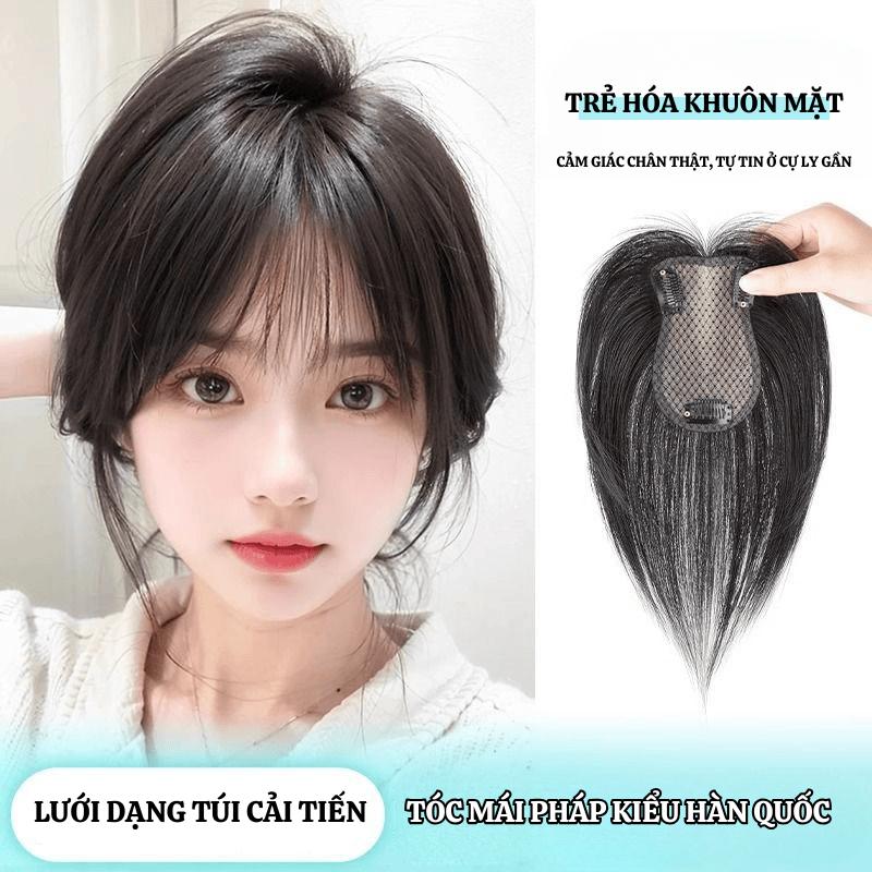  Mấu tóc giả 3 kẹp phím nhà NEM phủ hói phủ bạc làm phồng dày phàn đỉnh đâu dược làm từ tóc thật 